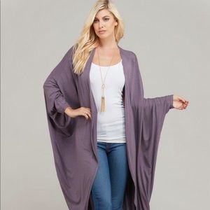 Women’s cardigan ash purple.  S/M/L